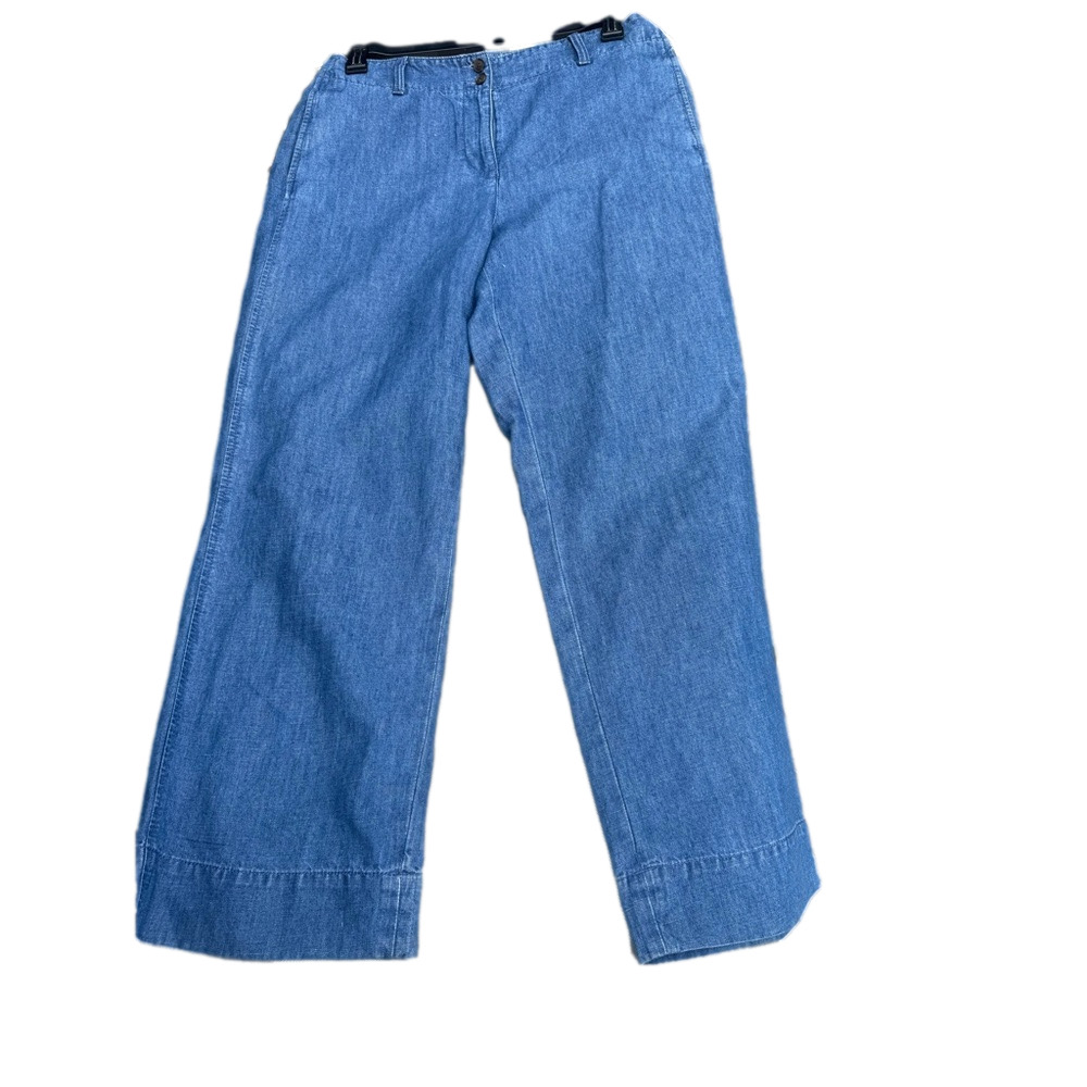 Talbots Blue Chino Wide Leg pants EA119